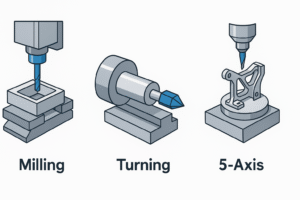 CNC Machining Parts - Three Core Processes