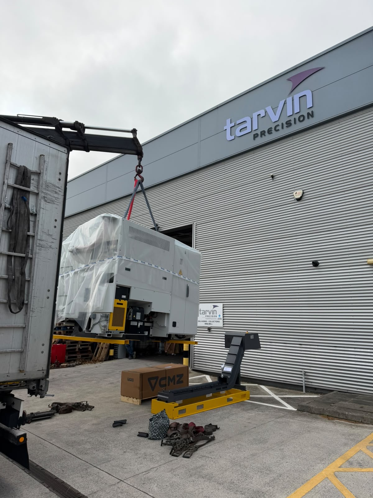 CMZ TA Series CNC Machine Delivery to Tarvin Precision CMZ TA Series CNC Machine Delivery to Tarvin Precision